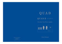 Quad II-Eighty - Owners Manual